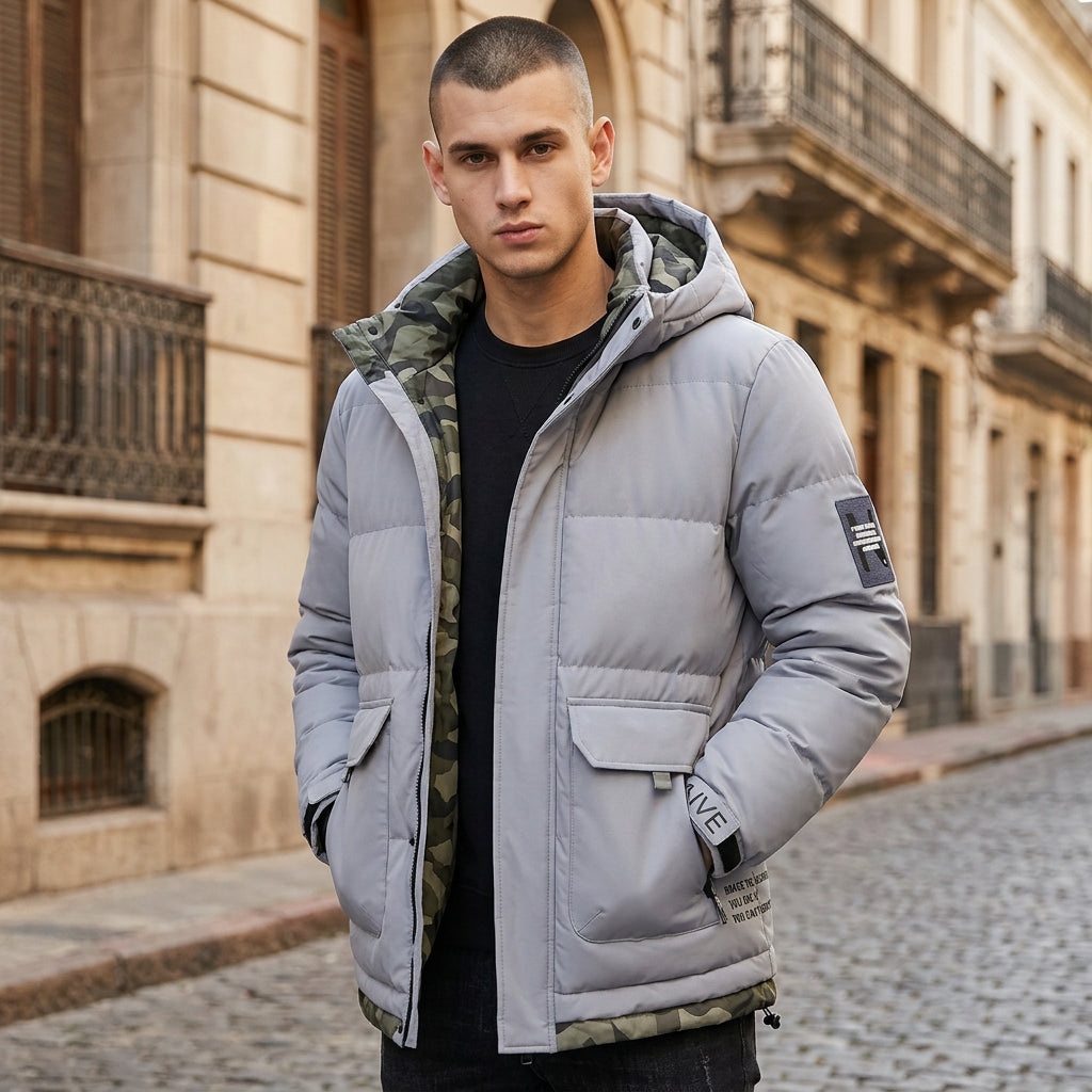 Campera hombre inflada corta Naive.